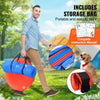 VEVOR Dog Agility Training Equipment, 7 PCS Set Upgrade w/ Adjustable High Hurdles,6 Weave Poles,2 Tunnels,Jump Ring,Pause Box,Whistle,Foldable Bowl,Puppy Obstacle Course Kit w/ 3 Bags