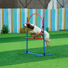 VEVOR Dog Agility Training Equipment, 5 PCS Set Upgrade with Adjustable High Hurdles,6 Weave Poles,Extended Tunnel,Jump Ring,Pause Box,Whistle,Foldable Bowl,Puppy Obstacle Course Kit with Storage Bag