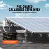 VEVOR 6 inch x 100ft Solar Panel Bird Guard, Critter Guard Roll Kit with 100pcs Aluminum Alloy Fasteners, Solar Panel Guard with Rust-proof PVC Coating, 1/2 inch Wire Roll Mesh