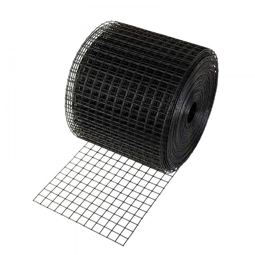 VEVOR 6 inch x 50ft Solar Panel Bird Guard, Critter Guard Roll Kit with 50pcs Aluminum Alloy Fasteners, Solar Panel Guard with Rust-proof PVC Coating, 1/2 inch Wire Roll Mesh