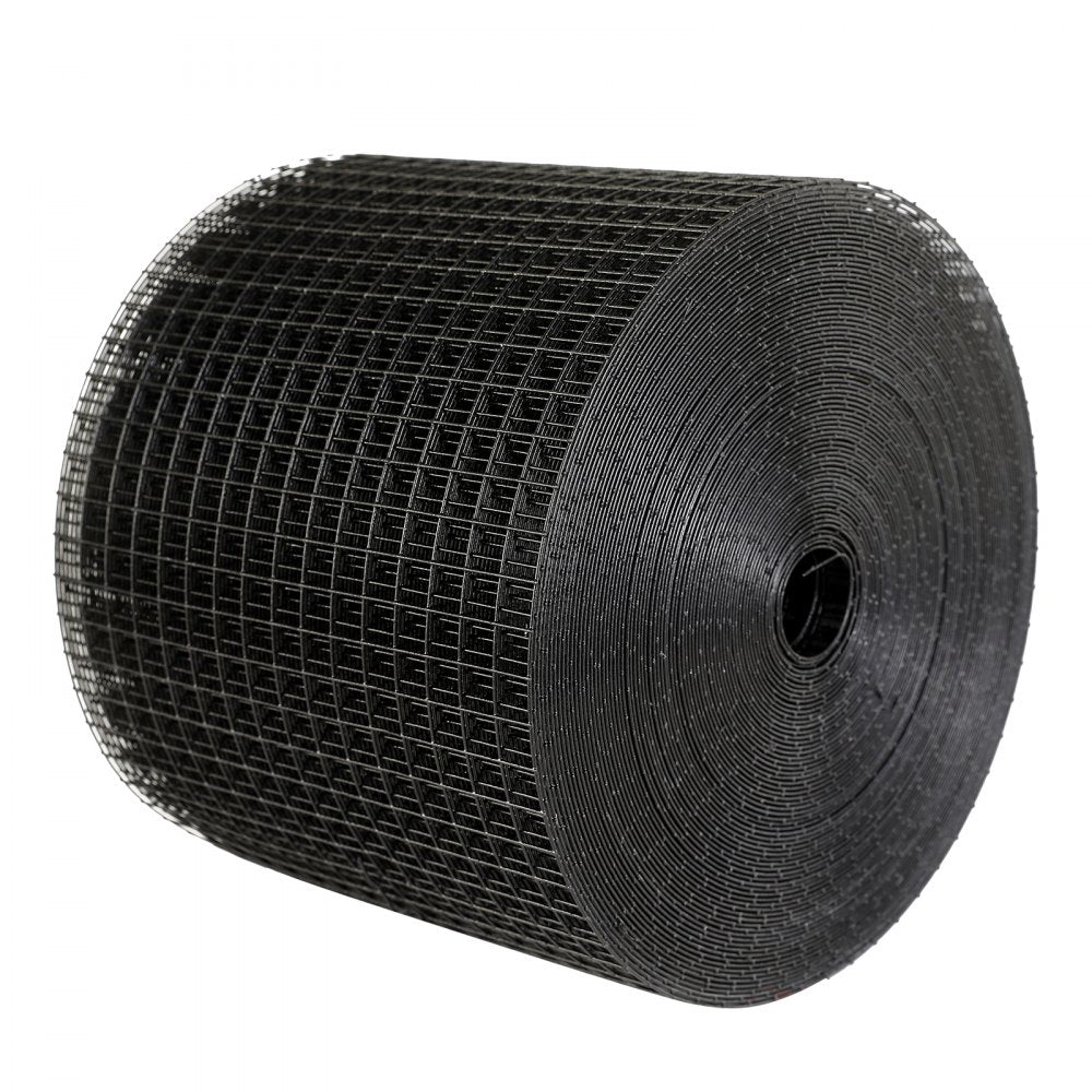 VEVOR 6 inch x 100ft Solar Panel Bird Guard, Critter Guard Roll Kit with 60pcs Aluminum Alloy Fasteners, Solar Panel Guard with Rust-proof PVC Coating, 1/2 inch Wire Roll Mesh