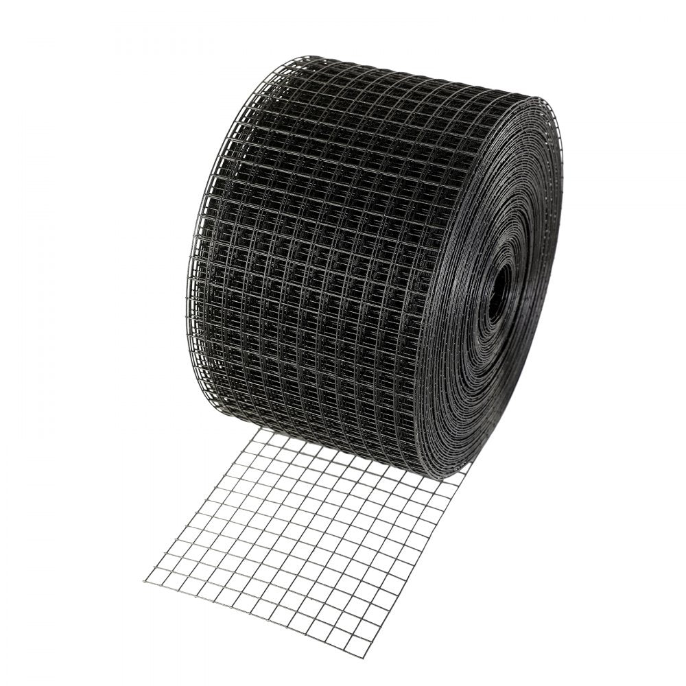 VEVOR 8 inch x 100ft Solar Panel Bird Guard, Critter Guard Roll Kit with Rust-proof PVC Coating, Solar Panel Guard with 50pcs Tire Wires, 1/2 inch Wire Roll Mesh