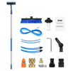 VEVOR Water Fed Pole Kit, 30FT Solar Panel Cleaning Pole with Extendable Handle, 180° Rotatable Brush Head & 65.6FT Hose, Household & Outdoor Window Cleaner Tool for Caravan Solar Panel Deck
