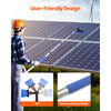 VEVOR Water Fed Pole Kit, 12FT Solar Panel Cleaning Pole with Extendable Handle, 180° Rotatable Brush Head & 65.6FT Hose, Household & Outdoor Window Cleaner Tool for Caravan Solar Panel Deck