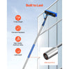VEVOR Water Fed Pole Kit, 24FT Solar Panel Cleaning Pole with Extendable Handle, 180° Rotatable Brush Head & 65.6FT Hose, Household & Outdoor Window Cleaner Tool for Caravan Solar Panel Deck