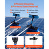 VEVOR Solar Panel Cleaning Kit, 24 ft, Water Fed Pole Kit with Cleaning Brush, Soap Dispenser, Extendable Aluminum Telescopic Pole, 180° Rotatable Brush Head, for Roof Mounted Solar Panels, Windows