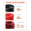 VEVOR 20FT Solar Panel Extension Cable, 10AWG Solar Extension Cable Wire with Female & Male Waterproof Connectors, 6mm² PV Cable for Home, Ship and RV Solar Panels, 20FT Black + 20FT Red (Set of 2)