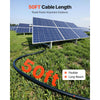 VEVOR Solar Panel Wire, 50 ft Black + 50 ft Red Kit, 10 AWG (6 mm²) Solar Panel Extension Cable, PV Tinned Copper Wire, for Outdoor Home Off-Grid Photovoltaic Systems Automotive RV Boat Marine, IP67