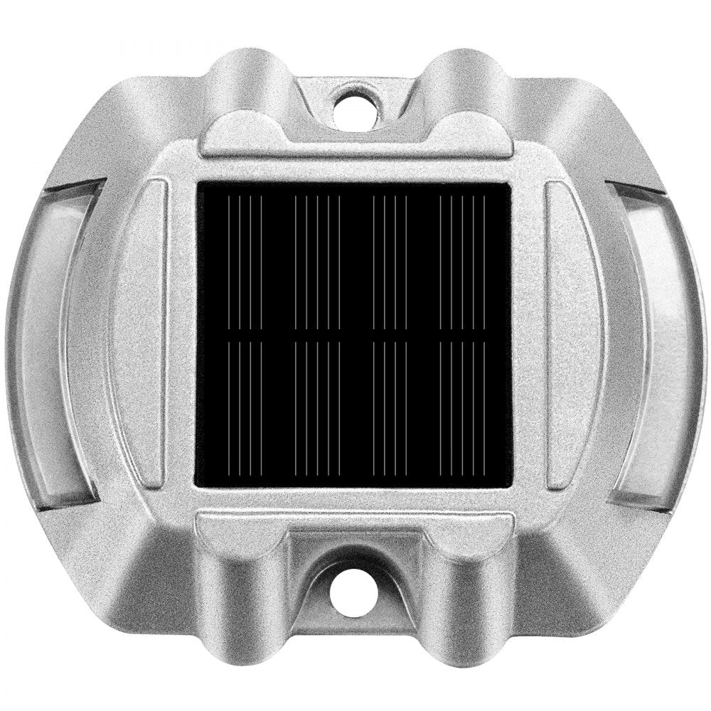 VEVOR Solar Pathway Lights, 12-Pack, White, Includes Screws, Weatherproof Outdoor Deck Lights, 6 LED, Ideal for Garden Paths, Walkways, Driveways & Steps