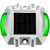 Vevor Driveway Lights, 4-Pack Solar Driveway Lights with Switch Button, Solar Deck Lights Waterproof, Wireless Dock Lights 6 LEDs for Path Warning Garden Walkway Sidewalk Steps, LED Bright Green