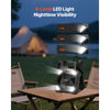 VEVOR 20000mAh Rechargeable Solar Fan with LED Lantern, 8 inch Portable Fan Cordless with 7W Foldable Solar Panel, 5-Speed& Timer& Quiet,USB Battery Powered for Camping Tent Worksite Office Desk