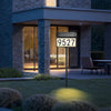 VEVOR Solar Address Sign, 3 Colors House Numbers for Outsides, Waterproof Illuminated LED Address Plaques with Stakes, Wall-Mounted or Floor-Plugged Home Number Sign for Outdoor Yard Garden Street