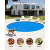 VEVOR Solar Pool Cover, 18 ft Round Pool Bubble Cover, 12 Mil Pools Solar Blanket with Bubble & PE Material, Daytime Heat Absorption, Nighttime Heat Retention, Heat Retaining Solars Covers, Blue