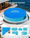VEVOR Solar Pool Cover, 33 ft Round Pool Bubble Cover, 8 Mil Pools Solar Blanket with Bubble & PE Material, Daytime Heat Absorption, Nighttime Heat Retention, Heat Retaining Solars Covers, Blue