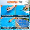 VEVOR Solar Pool Cover, 28 x 14 ft Rectangle Solar Blanket for Pools, Inground Above Ground Swimming Pool Solar Cover, 16 mil Solar Covers Blue