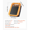 VEVOR Solar Fence Charger,  0.3J 8 kV Solar Powered Fence Charger, 1.86 Miles Range, Weather-Resistant Electric Fence Energizer Kit, 7 Days Runtime, for Livestock, Poultry, Garden Protection