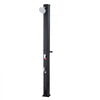 VEVOR 9.2 Gal Solar Heated Shower, 6.4ft Showerhead Height Outdoor Shower, with Foot Faucet & Soap Box Rack, Hot & Cold Water Adjustment, Freestanding for Backyard Poolside Beach Pool,Black