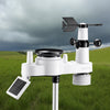 VEVOR 7-in-1 Wi-Fi Weather Station with APP, 7.5-Inch VA Display, Wireless Solar Powered Outdoor Sensor, Rain Gauge, Indoor Outdoor for Weather Forecast, Wind Speed, Temperature, Humidity, Rainfall