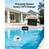 VEVOR 7-in-1 Wi-Fi Weather Station with APP, 7.5 in Display, Wireless Solar Powered Outdoor Sensor, with Pool Thermometer, Rain Gauge, Indoor Outdoor for Weather Forecast, Wind Speed, Pool Temperature