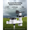 VEVOR 5-in-1 Wireless Weather Station, 7.5-Inch VA Display, Solar Powered Outdoor Sensor, Rain Gauge, Indoor Outdoor for Weather Forecast, Temperature, Humidity, Wind Speed and Direction (No WiFi)