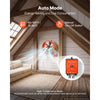 VEVOR Gable Mount Fan, 12 inch Solar Attic Vent Exhaust Fan Carbon Steel, 900 CFM Cooling and Ventilation for Roof, Greenhouse, Garage, Shop, Small Spaces, with Thermostat and Power Adapter, Orange