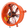 VEVOR Gable Mount Fan, 12 inch Solar Attic Vent Exhaust Fan Carbon Steel, 900 CFM Cooling and Ventilation for Roof, Greenhouse, Garage, Shop, Small Spaces, with Thermostat and Power Adapter, Orange