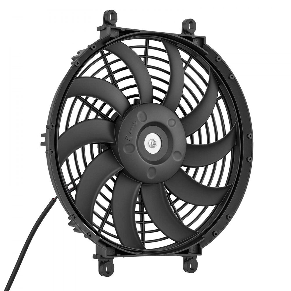 VEVOR Gable Mount Fan, 12 inch Solar-Powered Attic Vent Exhaust Fan Black, 1300 CFM Cooling & Ventilation for Roof, Greenhouse, Garage, Shop, with Thermostat & Mounting Brackets, Lightweight PP