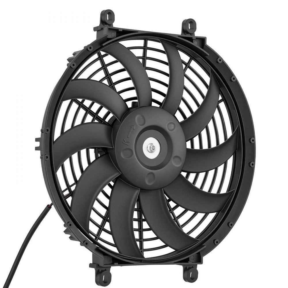VEVOR Gable Mount Fan, 12 inch Solar-Powered Attic Vent Exhaust Fan Black, 1300 CFM Cooling & Ventilation for Roof, Greenhouse, Garage, Shop, with Thermostat & Mounting Brackets, Lightweight PP