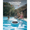 VEVOR Solar Pool Ionizer, Hexagon Copper Pool Ionizer Up to 45000 Gal, Floating Automatic Water Cleaner and Purifier, Chlorine Free Water, with Copper Anode, Spring, Brush and Filter for Pools & Spas