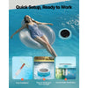 VEVOR Solar Pool Ionizer, Hexagon Copper Pool Ionizer Up to 45000 Gal, Floating Automatic Water Cleaner and Purifier, Chlorine Free Water, with Copper Anode, Spring, Brush and Filter for Pools & Spas