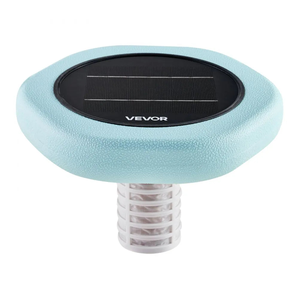 VEVOR Solar Pool Ionizer, Hexagon Copper Pool Ionizer Up to 45000 Gal, Floating Automatic Water Cleaner and Purifier, Chlorine Free Water, with Copper Anode, Spring, Brush and Filter for Pools & Spas