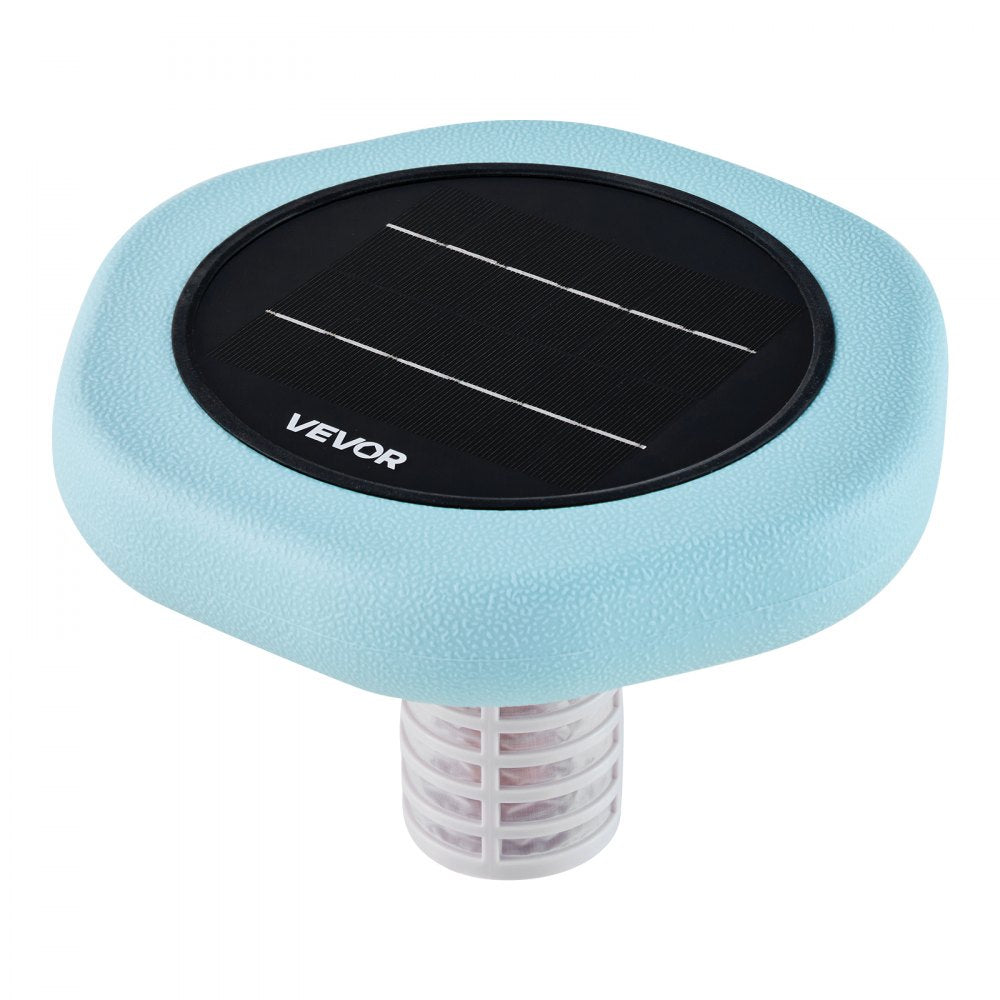 VEVOR Solar Pool Ionizer, Hexagon Copper Pool Ionizer Up to 45000 Gal, Floating Automatic Water Cleaner and Purifier, Chlorine Free Water, with Copper Anode, Spring, Brush and Filter for Pools & Spas