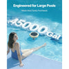 VEVOR Solar Pool Ionizer, Petal Copper Pool Ionizer Up to 45000 Gal, Floating Automatic Water Cleaner and Purifier, Chlorine Free Water, with Copper Anode, Spring, Brush and Filter for Pools & Spas
