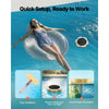 VEVOR Solar Pool Ionizer, Petal Copper Pool Ionizer Up to 45000 Gal, Floating Automatic Water Cleaner and Purifier, Chlorine Free Water, with Copper Anode, Spring, Brush and Filter for Pools & Spas