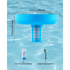 VEVOR Solar Pool Ionizer, Round Copper Pool Ionizer Up to 35000 Gal, Floating Automatic Water Cleaner and Purifier, Chlorine Free Water, with Copper Anode, Spring, Brush and Filter for Pools & Spas
