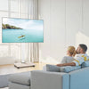VEVOR Rolling TV Stand, Mobile TV Cart for 32-70 Inch Screens, 25° Left-Right Rotation and Height Adjustable TV Mount on Wheels, Holds up to 99 lbs for Corner, Bedroom, Outdoor, Max VESA 600x400mm
