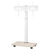 VEVOR Rolling TV Stand, Mobile TV Cart for 32-70 Inch Screens, 25° Left-Right Rotation and Height Adjustable TV Mount on Wheels, Holds up to 99 lbs for Corner, Bedroom, Outdoor, Max VESA 600x400mm