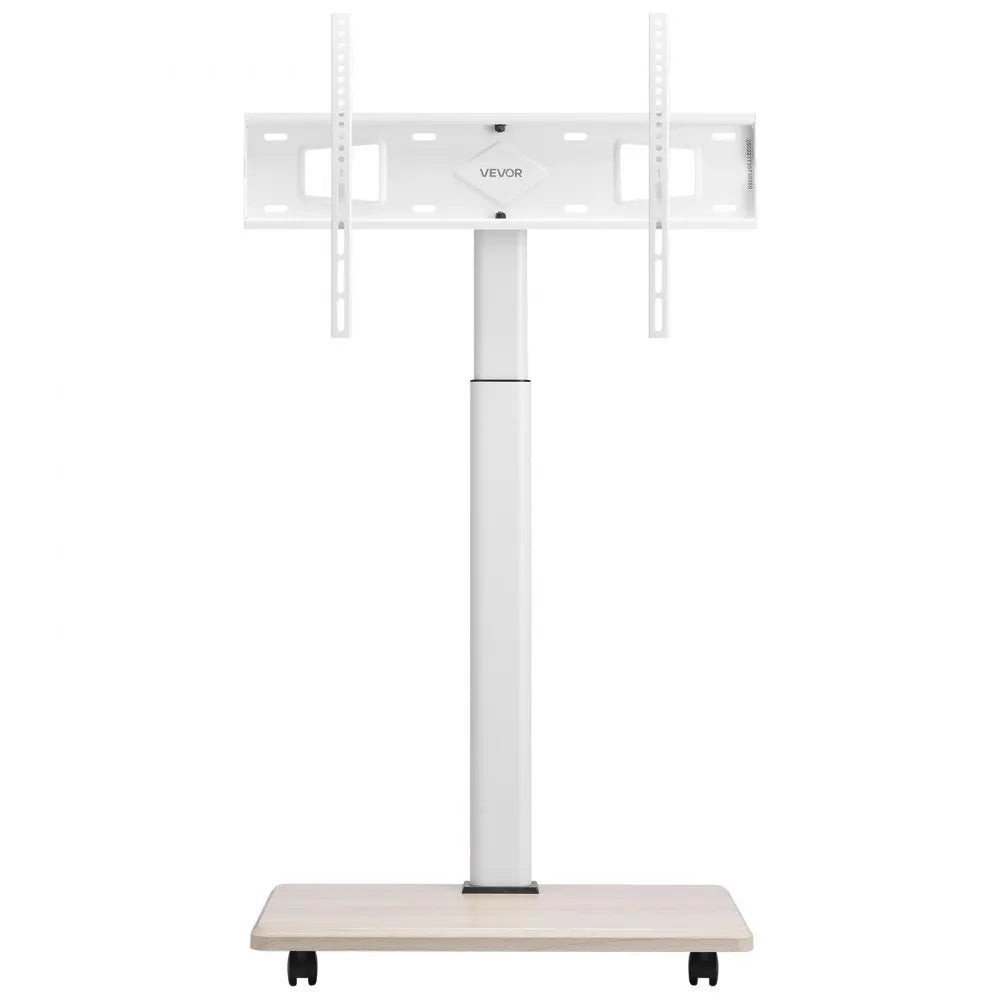 VEVOR Rolling TV Stand, Mobile TV Cart for 32-70 Inch Screens, 25° Left-Right Rotation and Height Adjustable TV Mount on Wheels, Holds up to 99 lbs for Corner, Bedroom, Outdoor, Max VESA 600x400mm