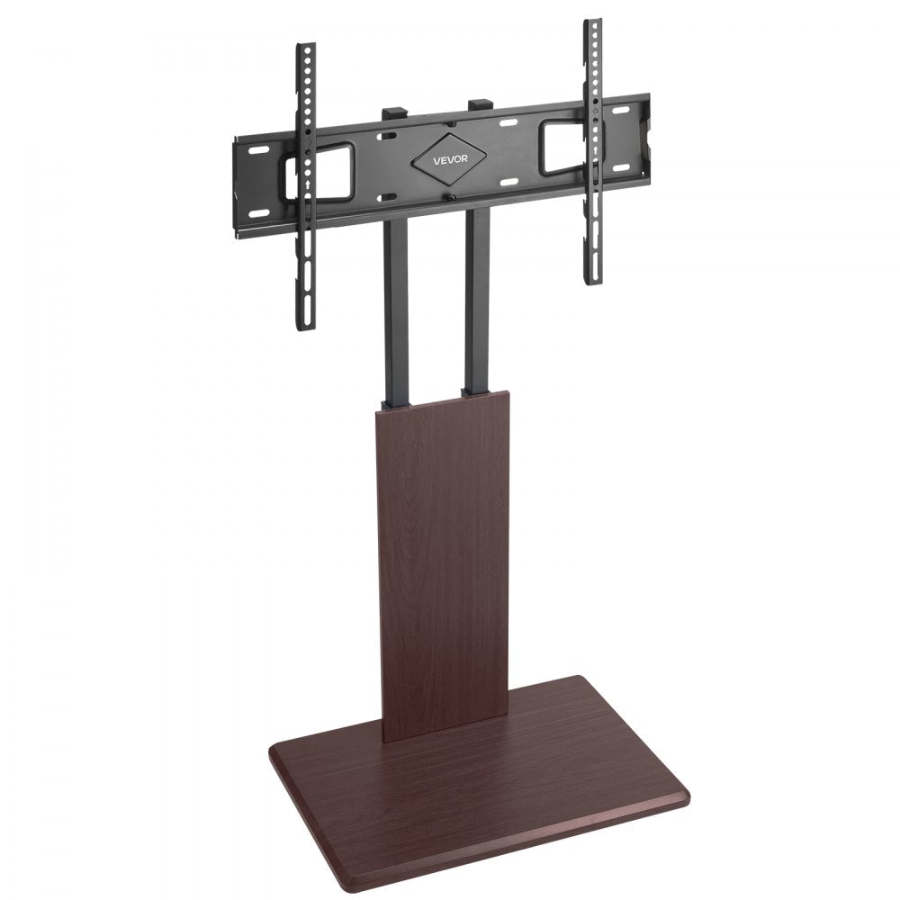 VEVOR Universal TV Stand, Table Top TV Stand for 32-70 inch Screens, Swivel and Height Adjustable TV Mount Stand Holds up to 99 lbs with Power Strip, for Living Room, Bedroom, MAX VESA 600 x 400 mm