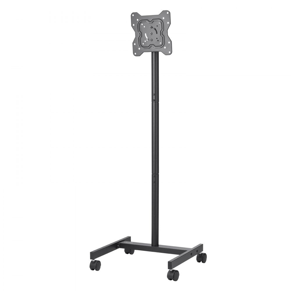 VEVOR Rolling TV Stand, Mobile TV Cart for 17-55 Inch Screens, Portrait to Landscape, Portable TV Stand with Wheels Holds up to 44 lbs for Living Room, Bedroom, Office, Outdoor, Max VESA 200x200mm