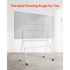 VEVOR Rolling TV Stand, Mobile TV Cart for 35-100 Inch LED/LCD/OLED Flat/Curved TVs, Portable Monitor Stand with Wheels Hold up to 198 lbs for Living Room, Bedroom, Office, Outdoor, Max VESA 800x600mm