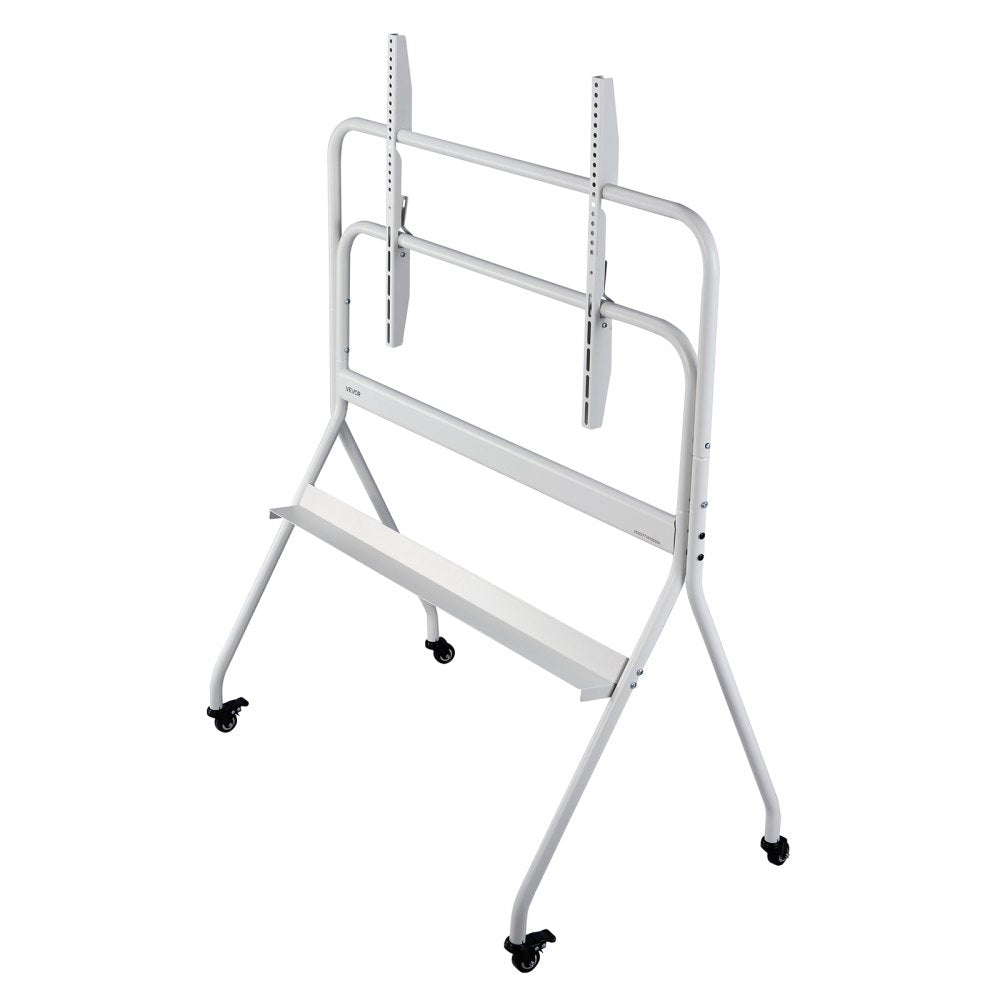 VEVOR Rolling TV Stand, Mobile TV Cart for 35-100 Inch LED/LCD/OLED Flat/Curved TVs, Portable Monitor Stand with Wheels Hold up to 198 lbs for Living Room, Bedroom, Office, Outdoor, Max VESA 800x600mm