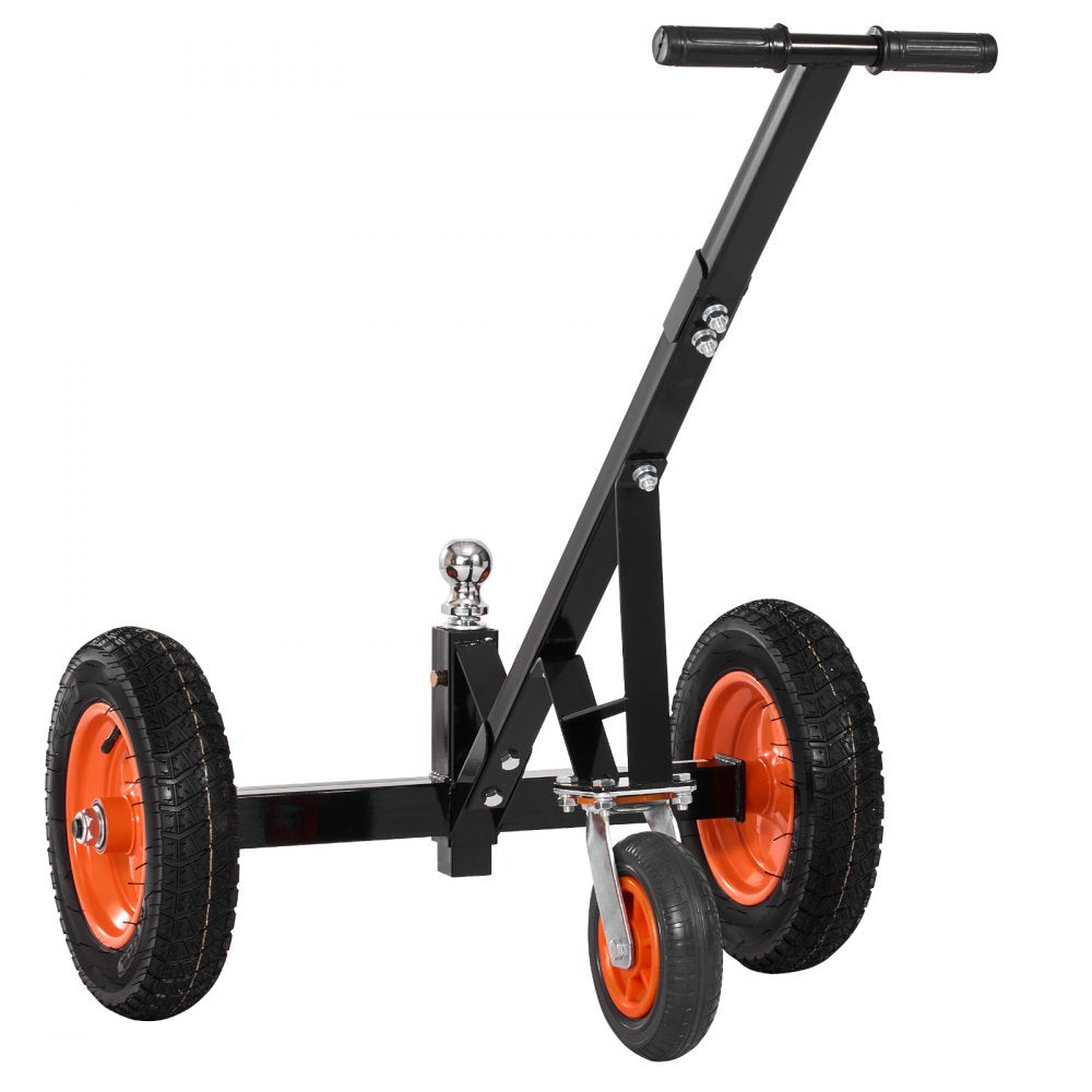 VEVOR Trailer Dolly, 1000lbs Tongue Weight Capacity, Carbon Steel Trailer Mover with 2 inch Ball, 14 inch Pneumatic Tires, Portable Tow Dolly for Moving RV Trailer