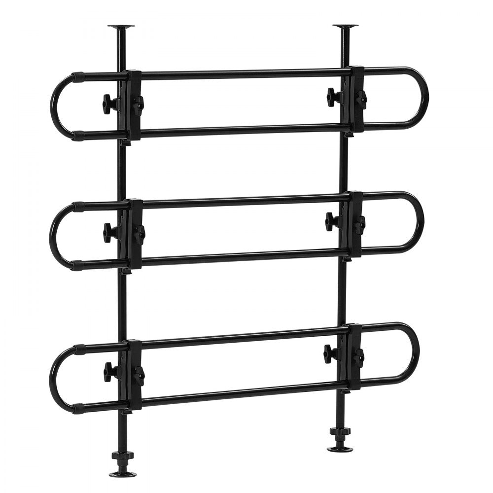 VEVOR Dog Car Barrier, Adjustable Universal-Fit Vehicle Pet Barrier for Cars, Trucks and SUVs, Easy to Install Dog Car Gate - Strong Metal Tubing Gate Divider, Keeps Pets off Passenger Seats, Black