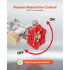 VEVOR Anti-Siphon Frost-Proof Sillcock, 12" Freeze Proof Outdoor Faucet Bib with Backflow Preventer, 1/2" Push-to-Fit Connector X 3/4" Hose Bibb, No Lead Frost-free Spigot for PEX Copper CPVC Pipes