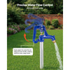 VEVOR Frost Proof Yard Hydrant, 5.24FT Freeze-Proof Outdoor Faucet with 36" Bury Depth, 3/4" NPT Pipe Connection, Lever Handle + Handwheel, No Lead Freezeless Hydrant for Yard Garden Farm Irrigation