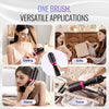 VEVOR Hair Blow Dryer Brush, 4 in 1 Ionic Hair Dryer and Styler Volumizer with 2.56" Ceramic Coating Oval Barrel & 3 Heat Settings, Professional Hot Air Styling Brush for Straightening Drying Curling