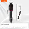 VEVOR Hair Blow Dryer Brush, 4 in 1 Ionic Hair Dryer Styler and Volumizer with Electroplated Titanium & 2.56" Ceramic Coating Oval Barrel, 3-Temp Hot Air Styling Brush for Drying Straightening Curling