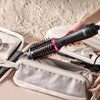 VEVOR Hair Blow Dryer Brush, 4 in 1 Ionic Hair Dryer Styler and Volumizer with Electroplated Titanium & 2.56" Ceramic Coating Oval Barrel, 3-Temp Hot Air Styling Brush for Drying Straightening Curling
