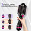 VEVOR Hair Blow Dryer Brush, 4 in 1 Ionic Hair Dryer Styler and Volumizer with Electroplated Titanium & 2.95" Ceramic Coating Oval Barrel, 3-Temp Hot Air Styling Brush for Drying Straightening Curling